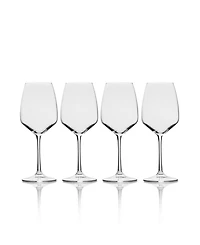Mikasa Melody White Wine Glass Set of 4, 15 oz