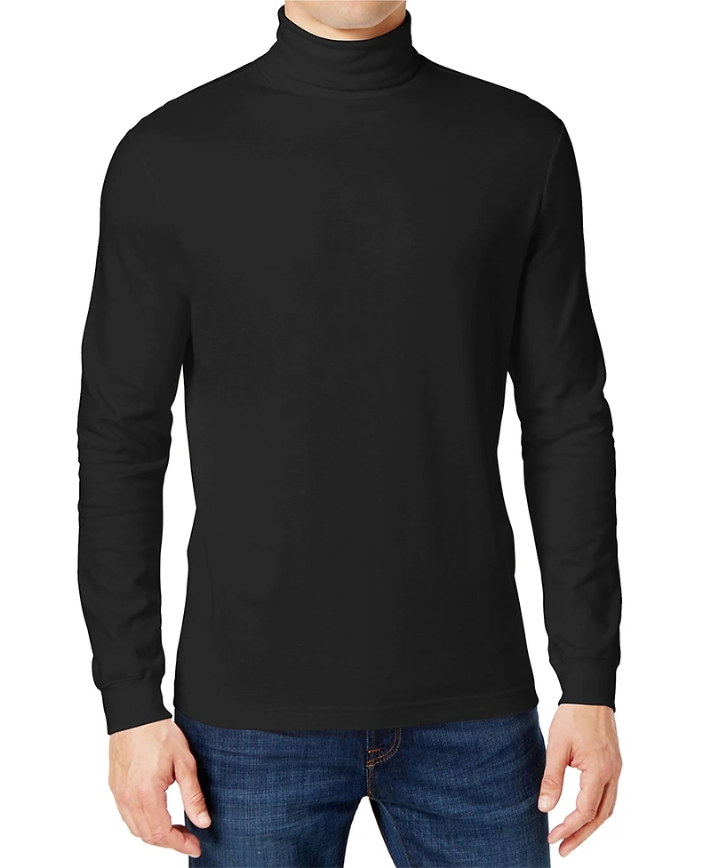 Galaxy By Harvic Men's Long Sleeve Turtle Neck Tee