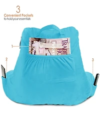 Nestl Shredded Memory Foam Reading Backrest Pillow