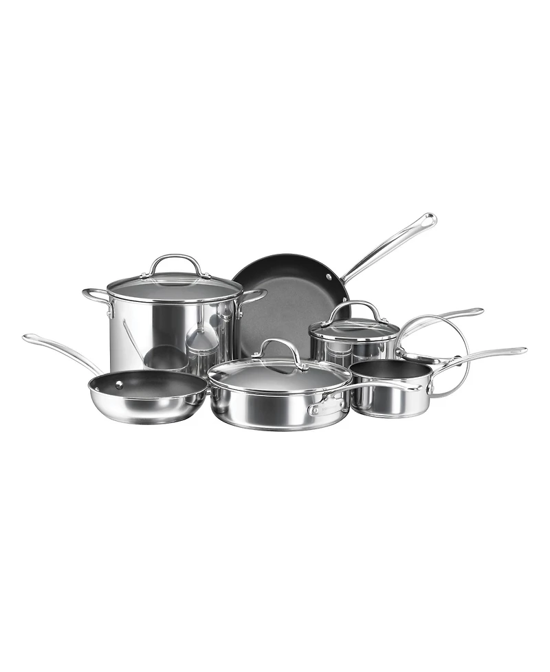 Farberware Millennium Stainless Steel Nonstick 10-Pc. Cookware Set