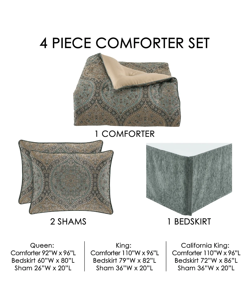 J Queen New York Dorset 4-Pc. Comforter Set