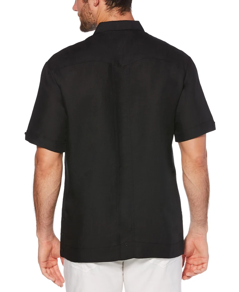 Cubavera Short-Sleeve Embroidered Guayabera Shirt