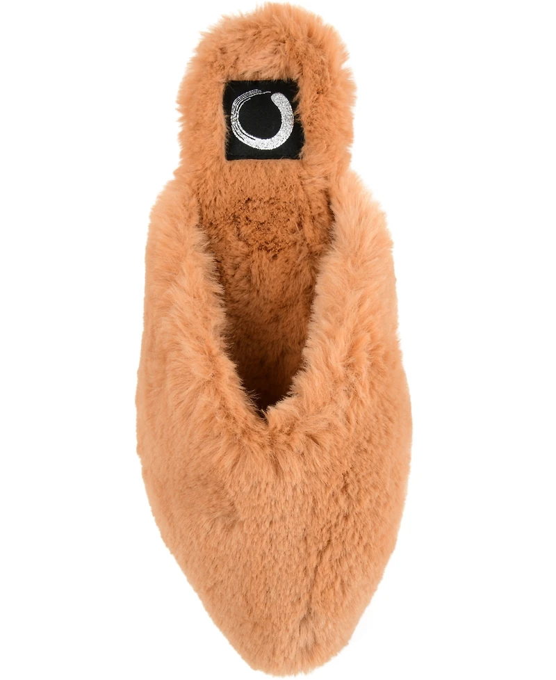 Journee Collection Women's Sundown Faux Fur Slipper