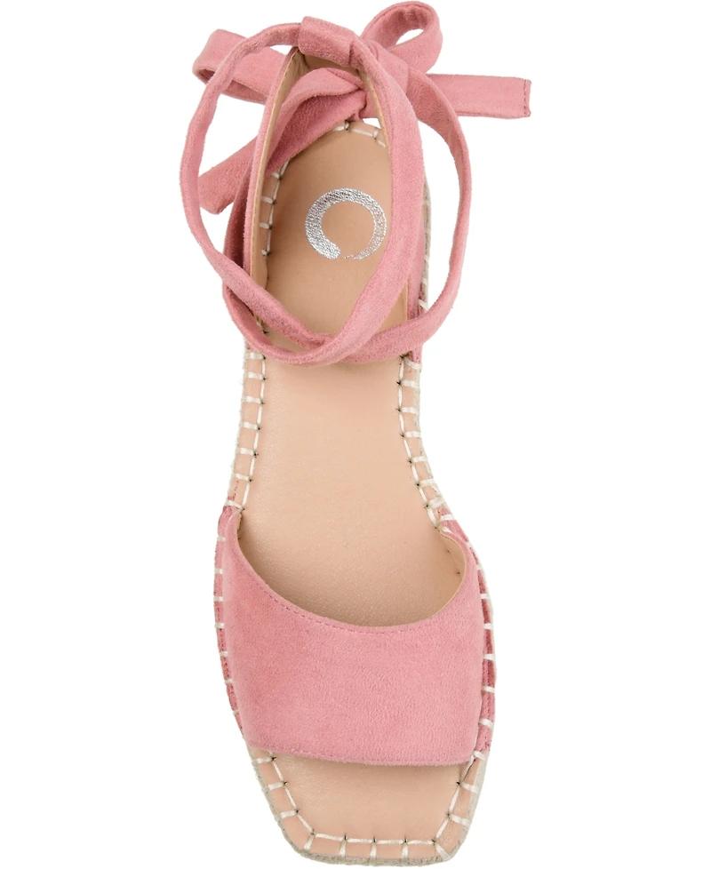 Journee Collection Women's Emelie Espadrille Flat Sandals