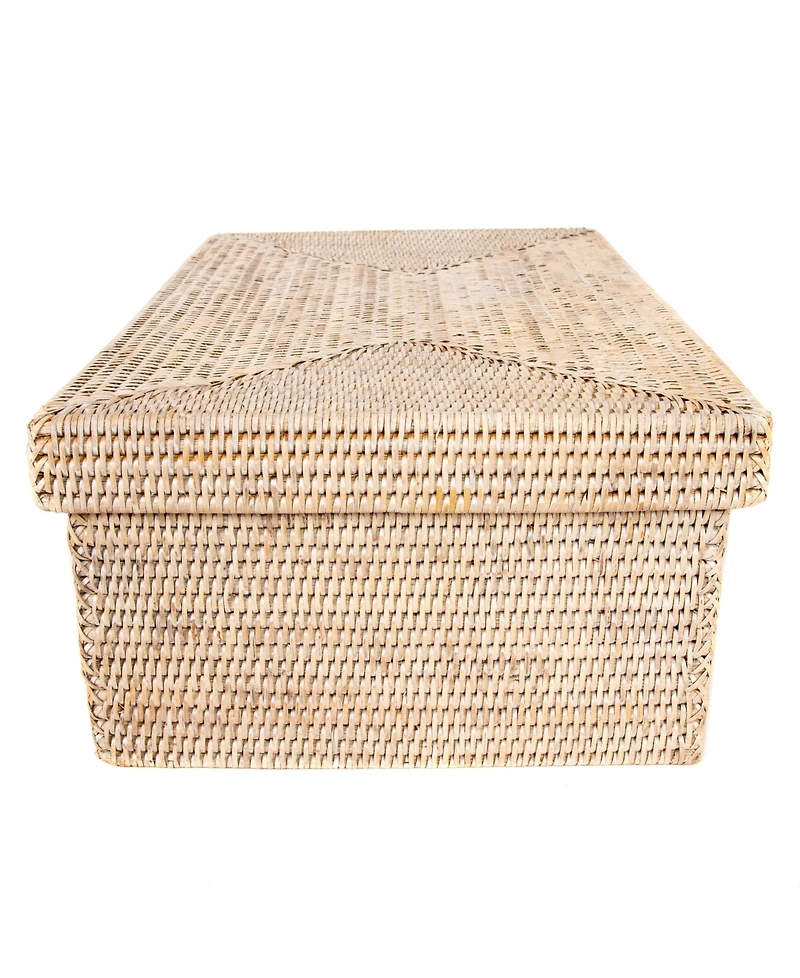 Artifacts Trading Company Artifacts Rattan Rectangular Storage Box with Lid