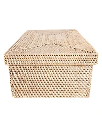 Artifacts Trading Company Artifacts Rattan Rectangular Storage Box with Lid