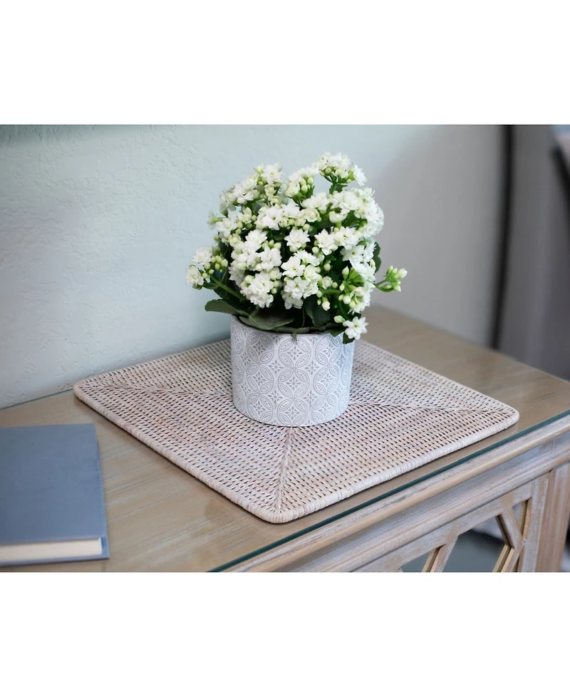 Artifacts Trading Company Rattan Square Placemat