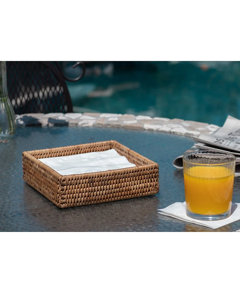 Artifacts Rattan Luncheon Napkin Holder