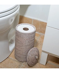 Artifacts Rattan Double Toilet Roll Holder