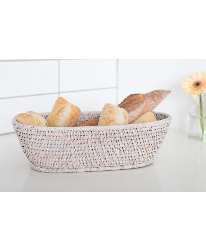 Artifacts Rattan Oval Bread Basket