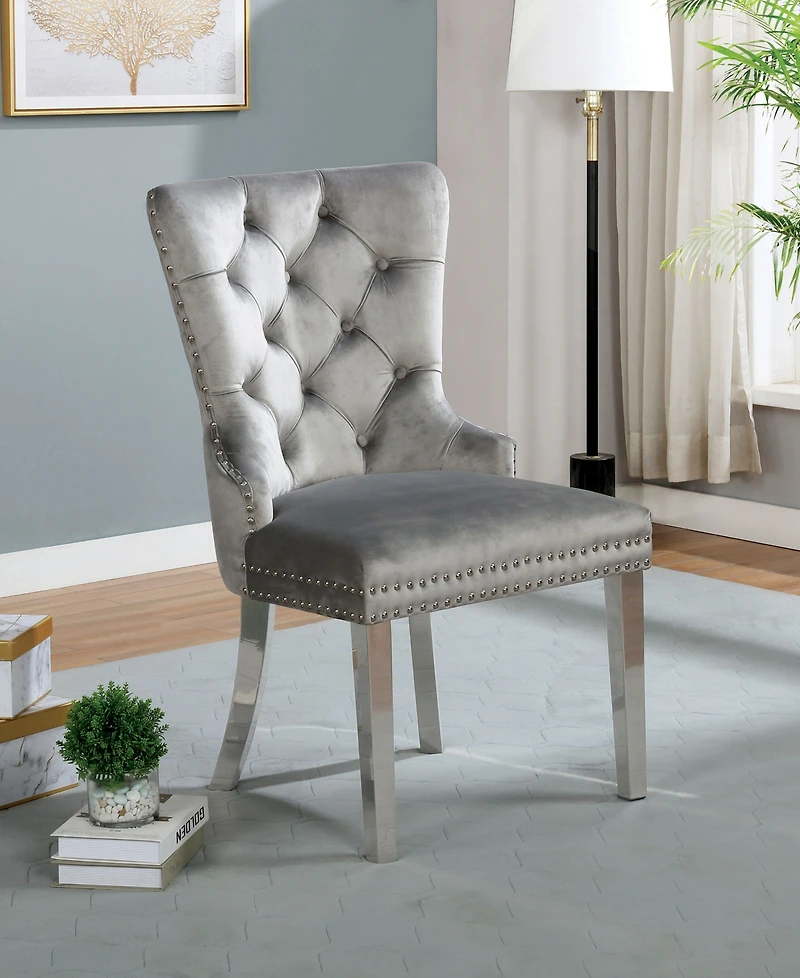Furniture of America Brindabella Tufted Chairs, Set of 2