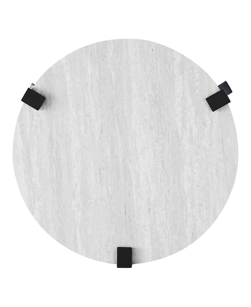 Furniture of America Burford Round Coffee Table Set, 3 Piece