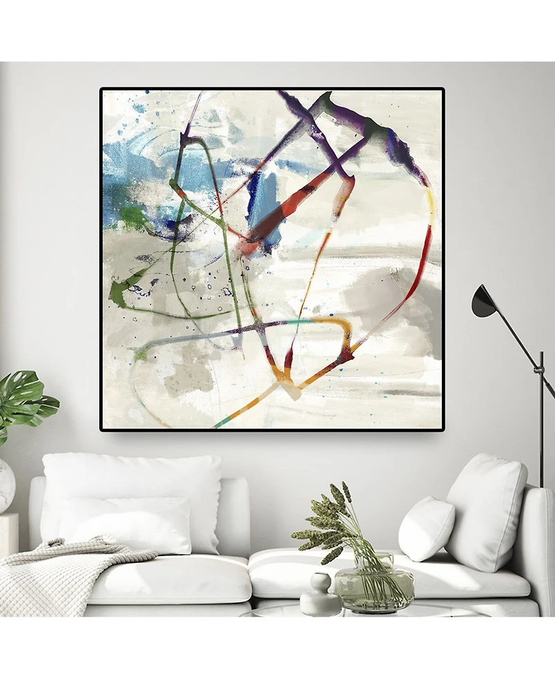 Giant Art Playful Intent Ii Oversized Framed Canvas, 45" x 45"