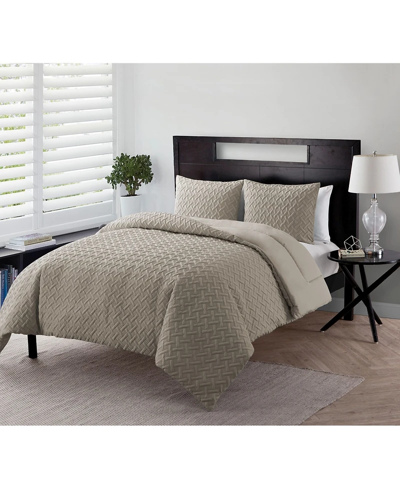 Vcny Home Nina Embossed Comforter Set, Twin Xl