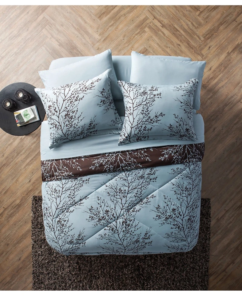 Vcny Home Leaf 8-Pc. Comforter Set
