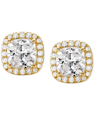 Michael Kors Cushion Cut Halo Stud Earrings