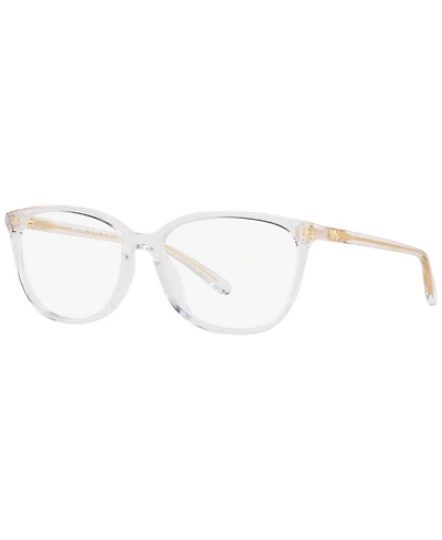 Michael Kors Women's Santa Clara Rectangle Eyeglasses, MK4067U55-o