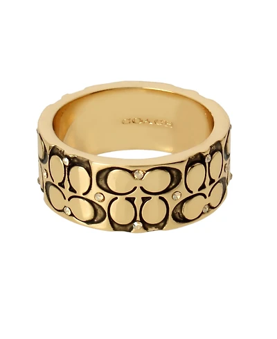 Coach Quilted C Band Ring