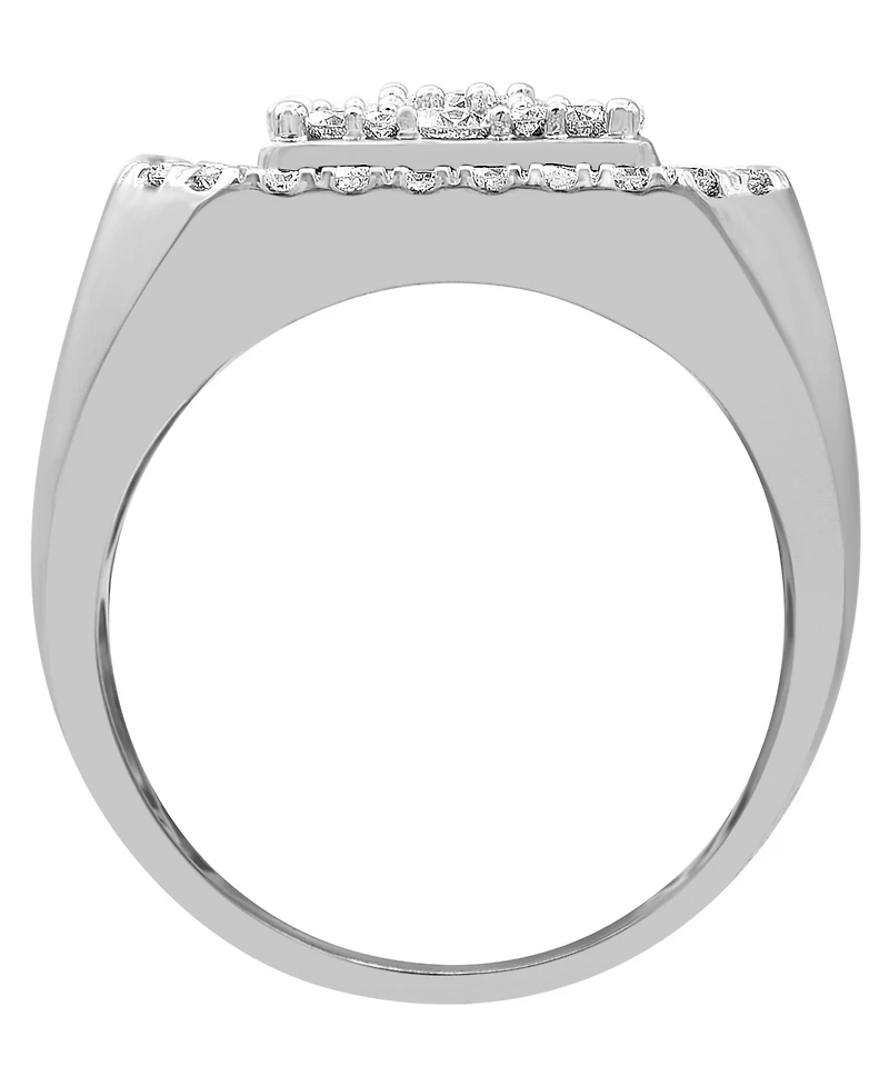 Men's Diamond Cluster Ring (3 ct. t.w.) 10k Yellow, White or Rose Gold