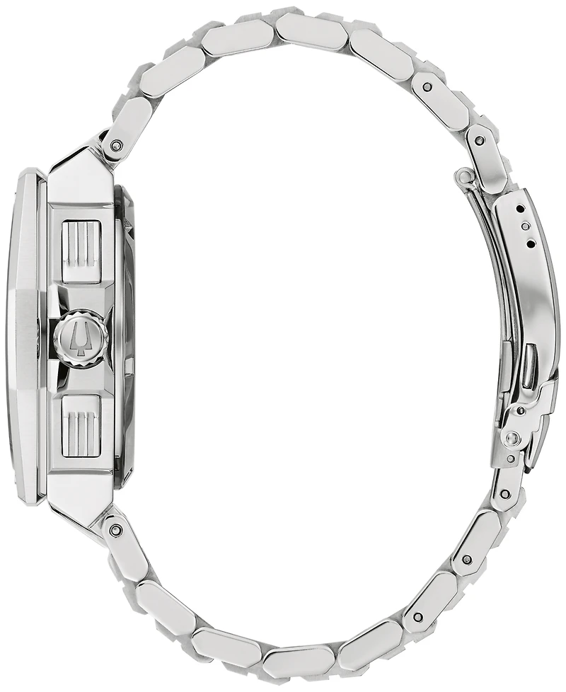 Bulova Men's Chronograph Precisionist X Stainless Steel Bracelet Watch 44.5mm