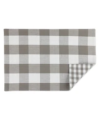 Design Imports Reversible Gingham - Buffalo Check Placemat Set