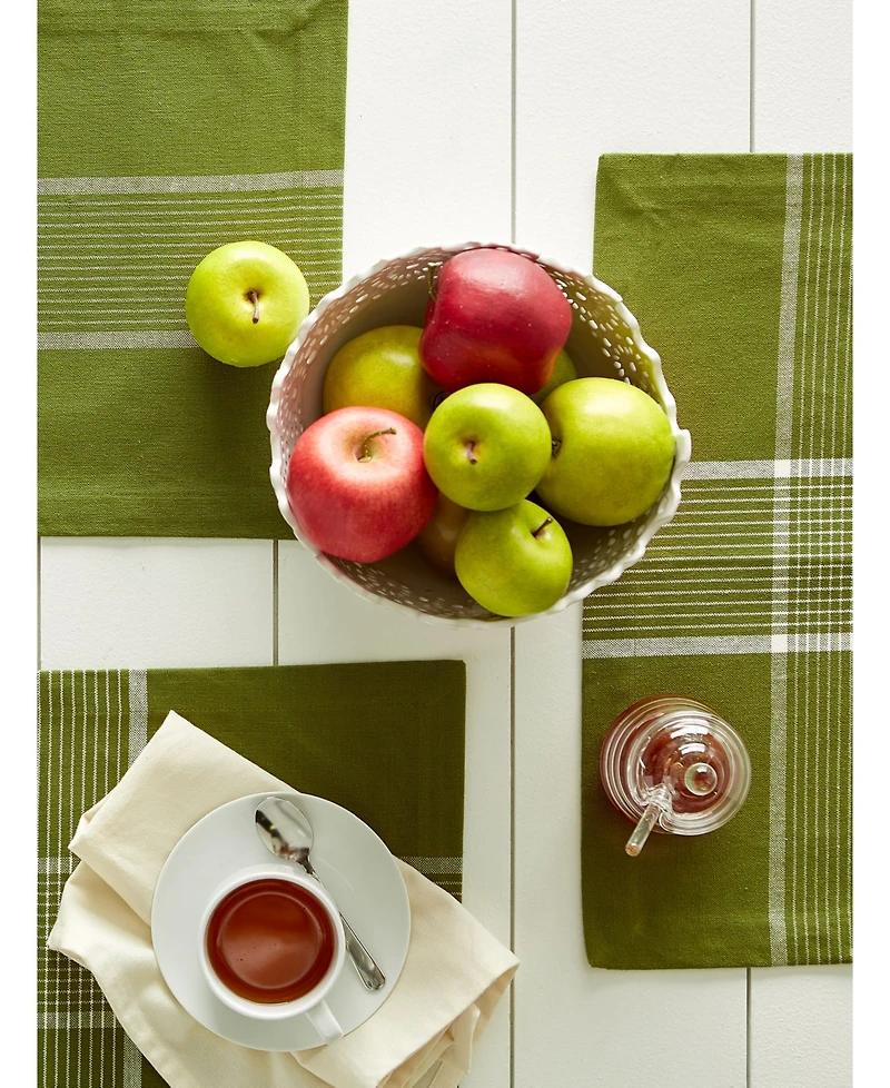 Design Imports Fiesta Check Placemat, Set of 6