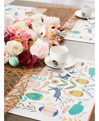 Design Imports Easter Folk Garden Placemats 13" x 19", Set of 6