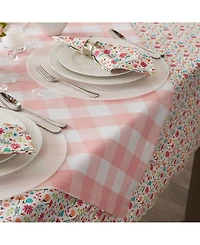 Design Imports Buffalo Check Table Topper, 40" x 40"
