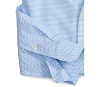 Club Room Men's Regular Fit Mini Gingham Dress Shirt
