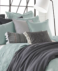 Levtex Washed Linen Relaxed Solid 2-Pack Decorative Pillow Cover, 20" x