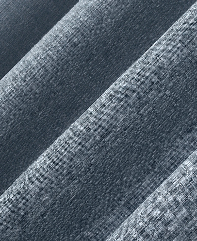 Cayden Grid Texture Draft Shield Fleece Insulated 100% Blackout Grommet Curtain Panel
