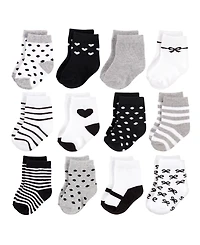 Hudson Baby Girls 12Pk Socks