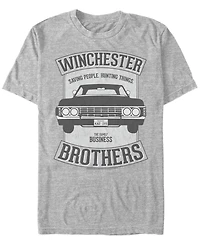 Men's Supernatural Winchester Car Crest Short Sleeve T-shirt