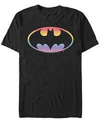 Men's Batman Rainbow Bat Symbol Short Sleeve T-shirt
