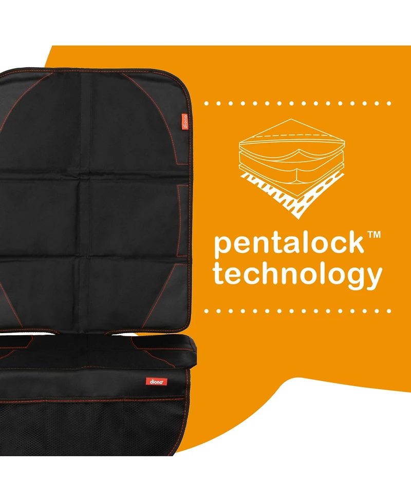 Diono Ultra Mat 2-Pack Complete Back Seat Upholstery Protection from Child Car Seats and Pets