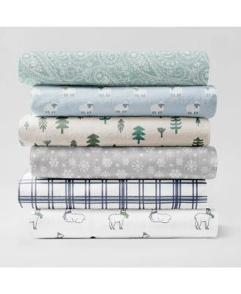 Brielle Home Cotton Flannel 4 Pc. Sheet Sets