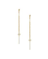 Ettika Delicate Chain Star Earrings