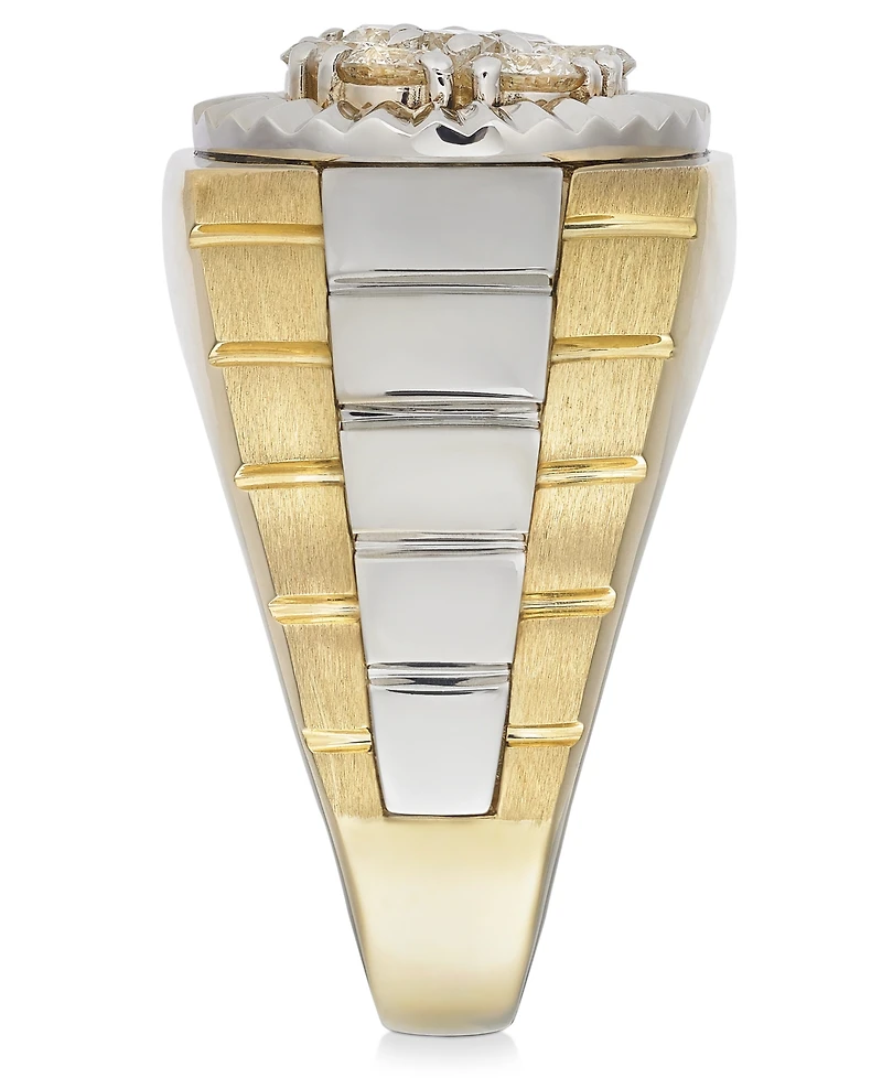Men's Diamond Two-Tone Ring 10k Gold (1 ct. t.w.)