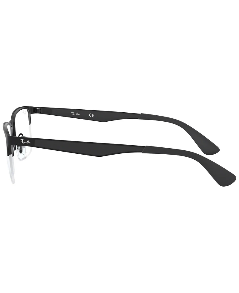 Ray-Ban RB6335 Unisex Rectangle Eyeglasses