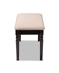 Giovanni Modern and Contemporary Fabric Upholstered Dining Bench