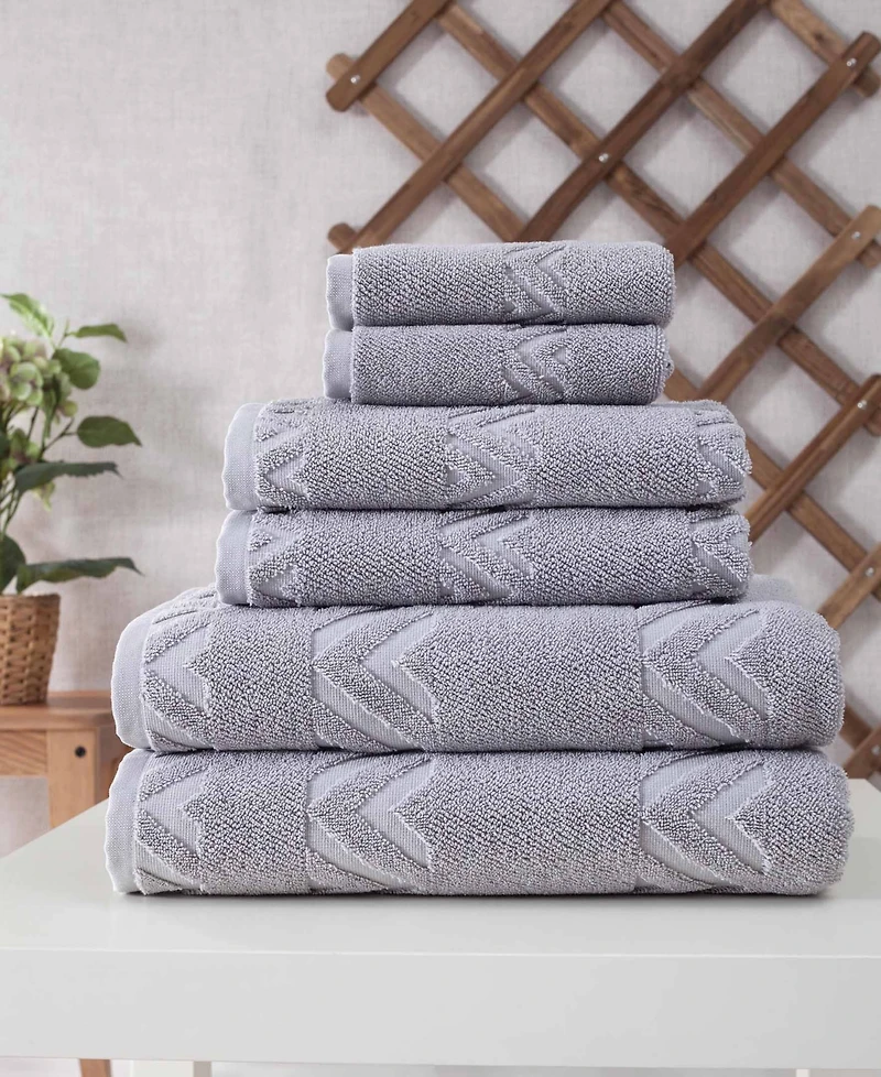 Ozan Premium Home Turkish Cotton Sovrano Collection 6-Pc. Bath Towel Sets