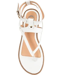 Journee Collection Women's Tangie Ankle Strap Flat Sandals