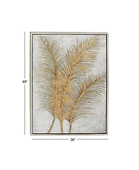 CosmoLiving by Cosmopolitan Gold Glam Canvas Wall Art, 48 x 36
