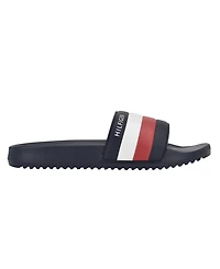 Tommy Hilfiger Men's Rozi Global Stripe Branding Pool Slide Sandals