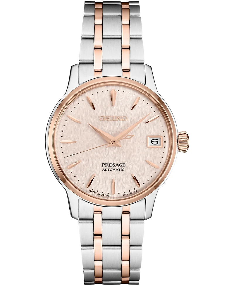 Seiko Women's Automatic Presage Two-Tone Stainless Steel Bracelet Watch 34mm