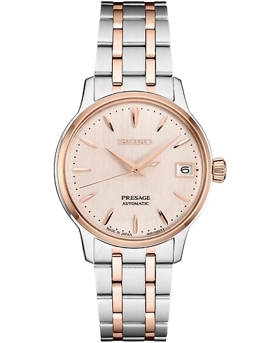 Seiko Women's Automatic Presage Two-Tone Stainless Steel Bracelet Watch 34mm