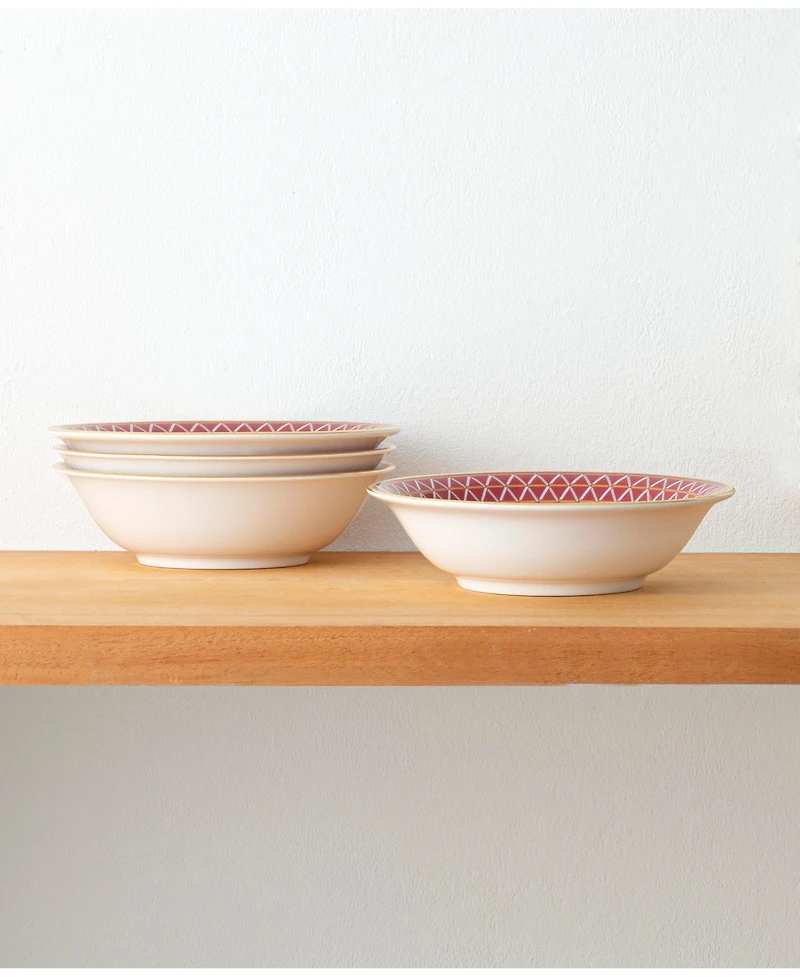 Noritake Crochet Set of 4 Cereals, 6-1/2", 15.5 oz.