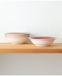 Noritake Crochet Set of 4 Cereals, 6-1/2", 15.5 oz.