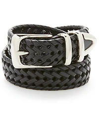 Perry Ellis Portfolio Men's Leather Braided Belt