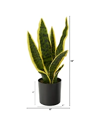 14" Sansevieria Artificial Plant